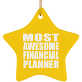 Most Awesome Financial Planner - Star Ornament