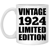 100th Birthday Vintage 1924 Limited Edition - 11oz Coffee Mug