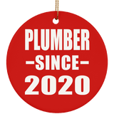 Plumber Since 2020 - Circle Ornament
