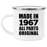 57th Birthday Made in 1967 All Parts Original - 12oz Camping Mug