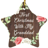 First Christmas With My Granddad - Star Ornament A