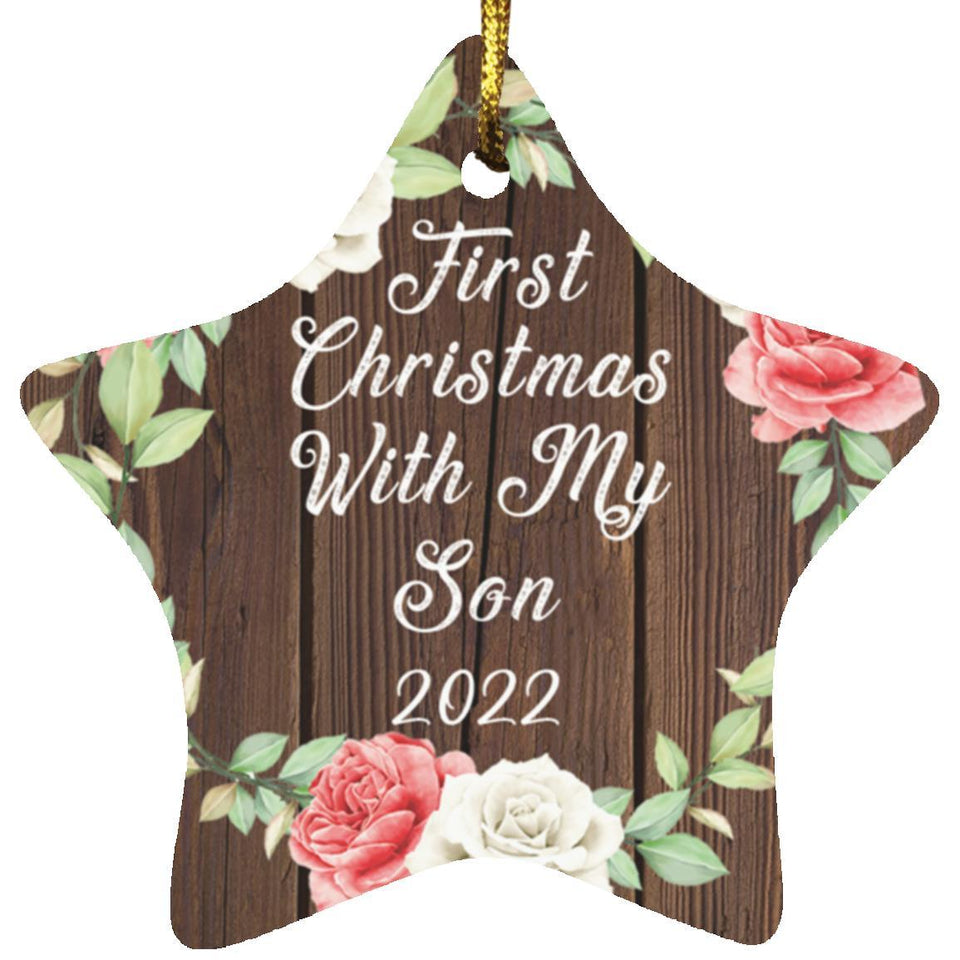 First Christmas With My Son 2022 - Star Ornament A