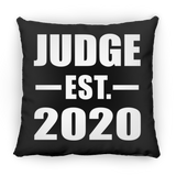 Judge Established EST. 2020 - Throw Pillow Black