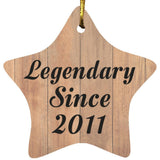 13th Birthday Legendary Since 2011 - Star Ornament C