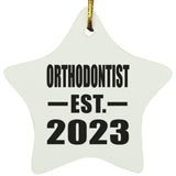 Orthodontist Established EST. 2023 - Star Ornament