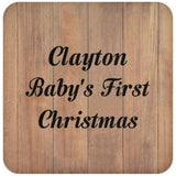 Clayton Baby's First Christmas - Drink Coaster C