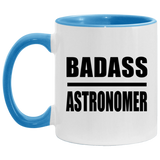 Badass Astronomer - 11oz Accent Mug Blue