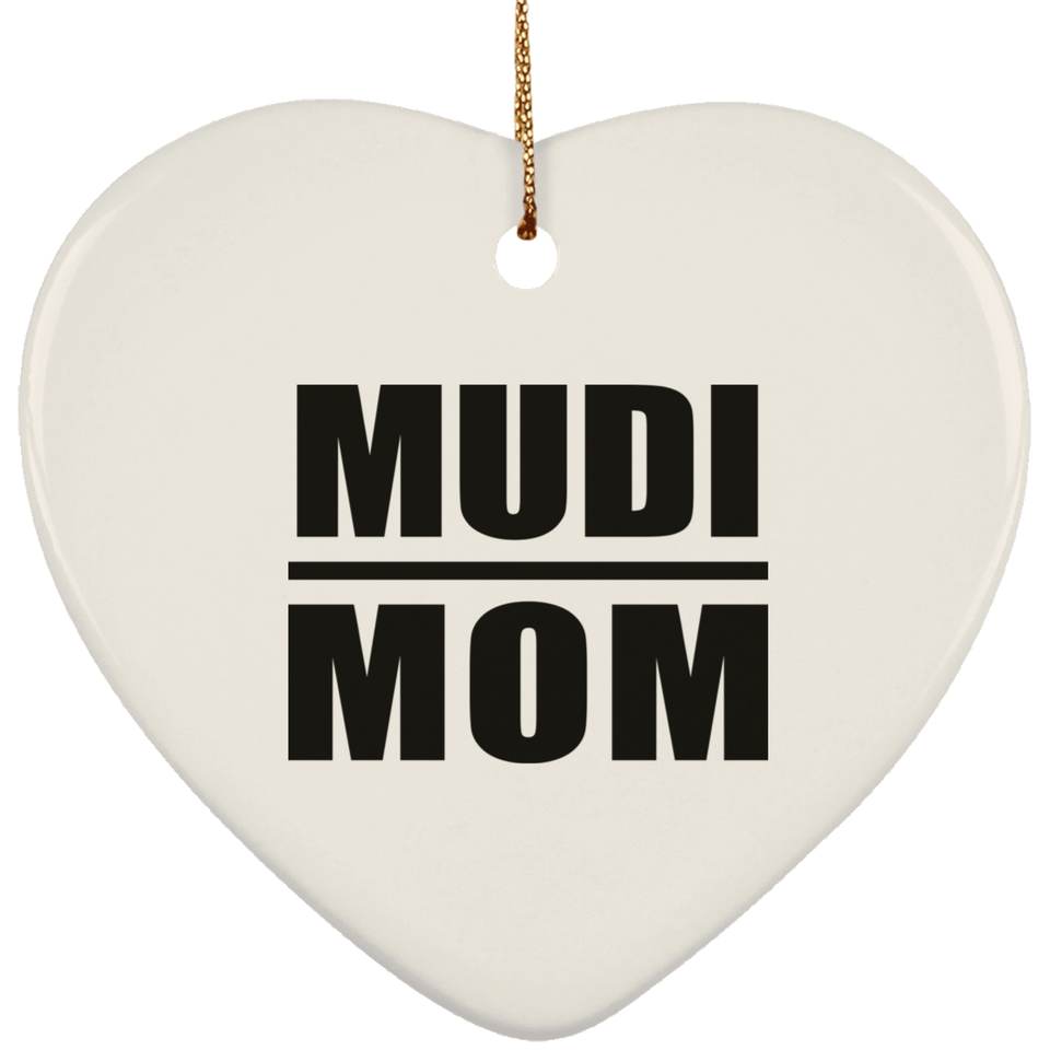 Mudi Mom - Heart Ornament
