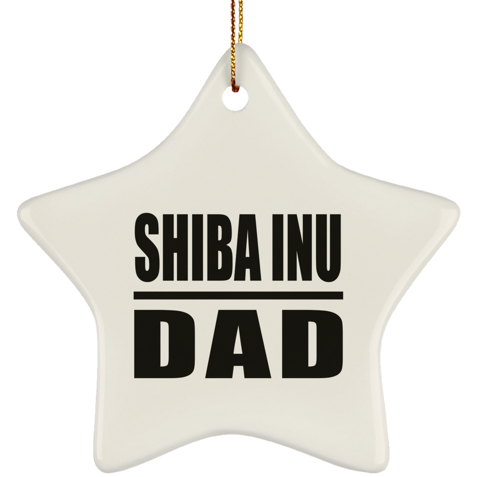 Shiba Inu Dad - Star Ornament