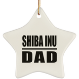 Shiba Inu Dad - Star Ornament