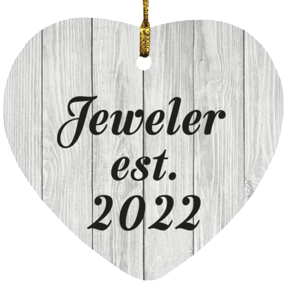 Jeweler Established Est. 2022 - Heart Ornament F