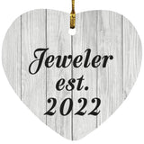 Jeweler Established Est. 2022 - Heart Ornament F