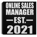 Online Sales Manager Established EST. 2021 - Canvas Square