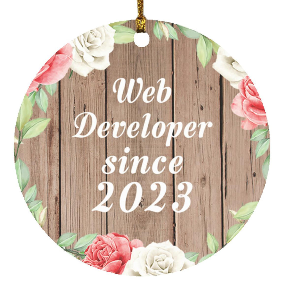 Web Developer Since 2023 - Circle Ornament B