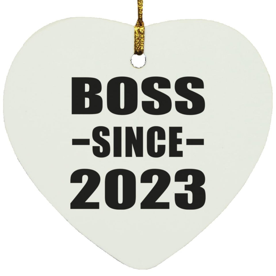 Boss Since 2023 - Heart Ornament