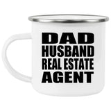 Dad Husband Real Estate Agent - 12oz Camping Mug