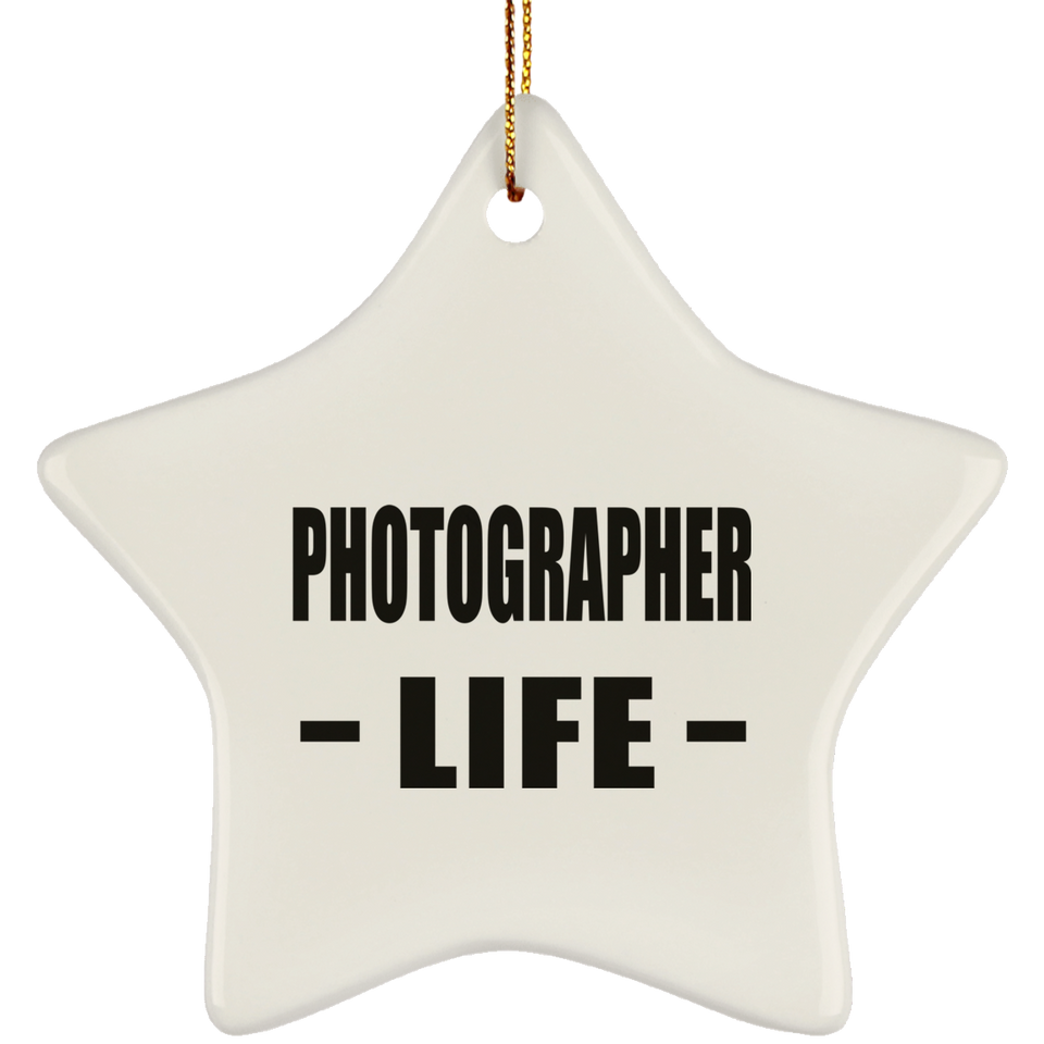 Photographer Life - Star Ornament