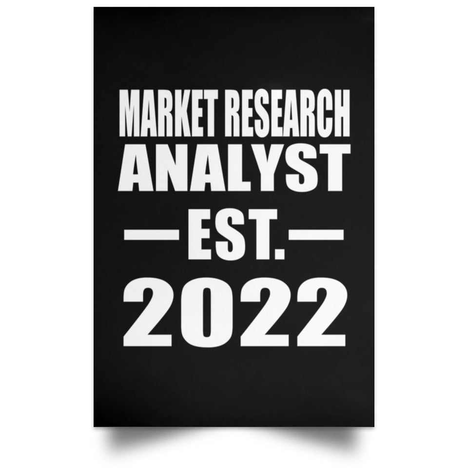 Market Research Analyst Established EST. 2022 - Poster Portrait