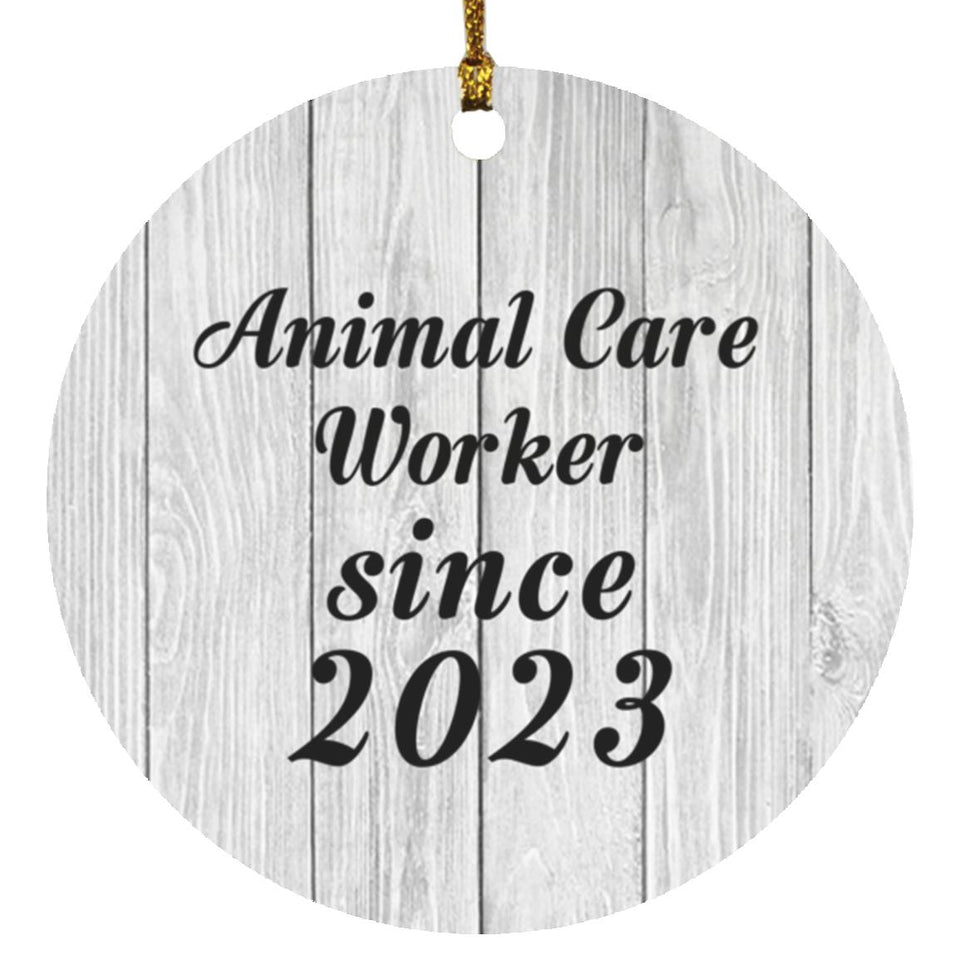 Animal Care Worker Since 2023 - Circle Ornament F