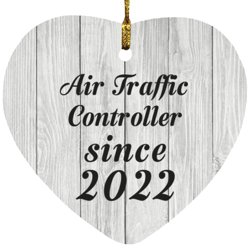Air Traffic Controller Since 2022 - Heart Ornament F