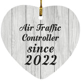 Air Traffic Controller Since 2022 - Heart Ornament F
