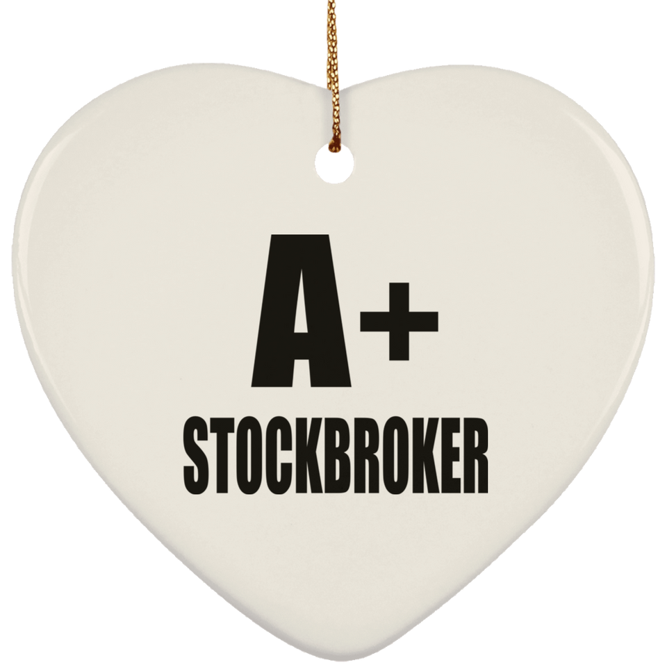 A+ Stockbroker - Heart Ornament