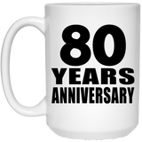 80th Anniversary 80 Years - 15 Oz Coffee Mug