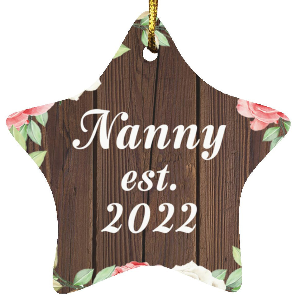Nanny Established Est. 2022 - Star Ornament A