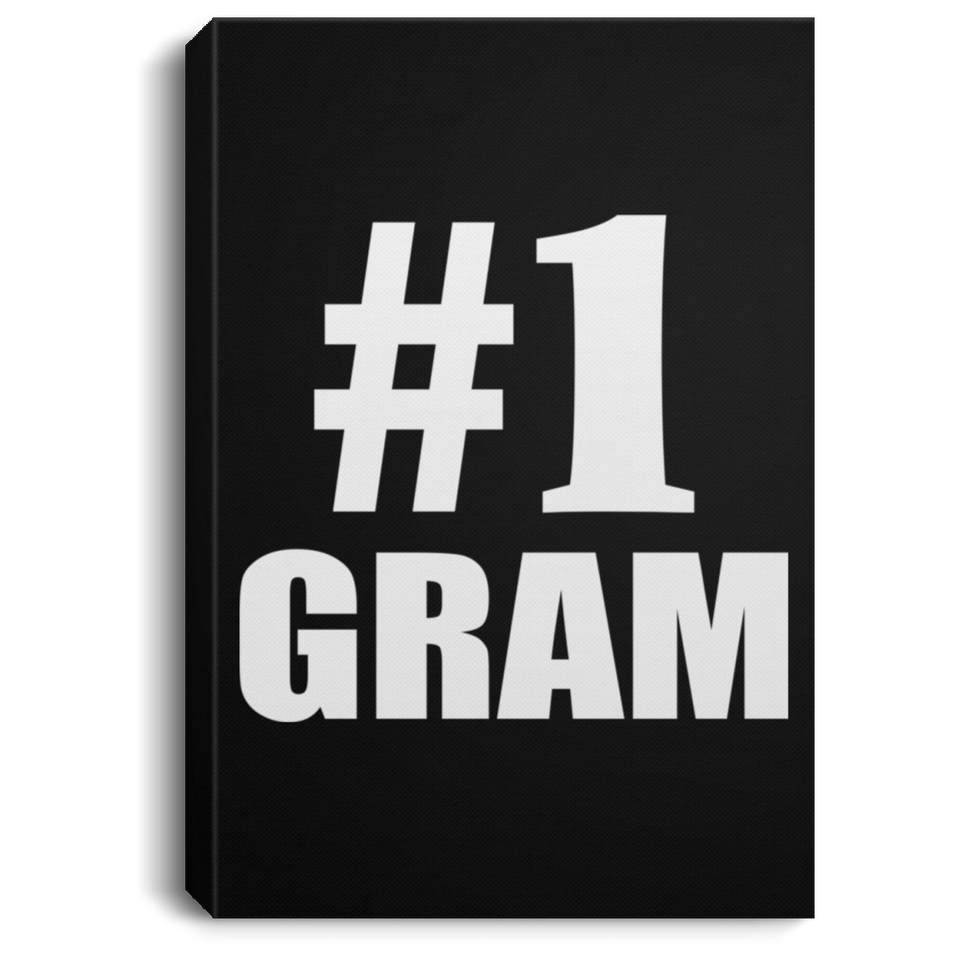 Number One #1 Gram - Canvas Portrait