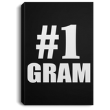 Number One #1 Gram - Canvas Portrait