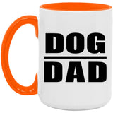 Dog Dad - 15oz Accent Mug Orange