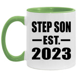Step Son Established EST. 2023 - 11oz Accent Mug Green