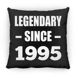 29th Birthday Legendary Since 1995 - Throw Pillow Black