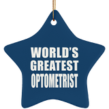 World's Greatest Optometrist - Star Ornament