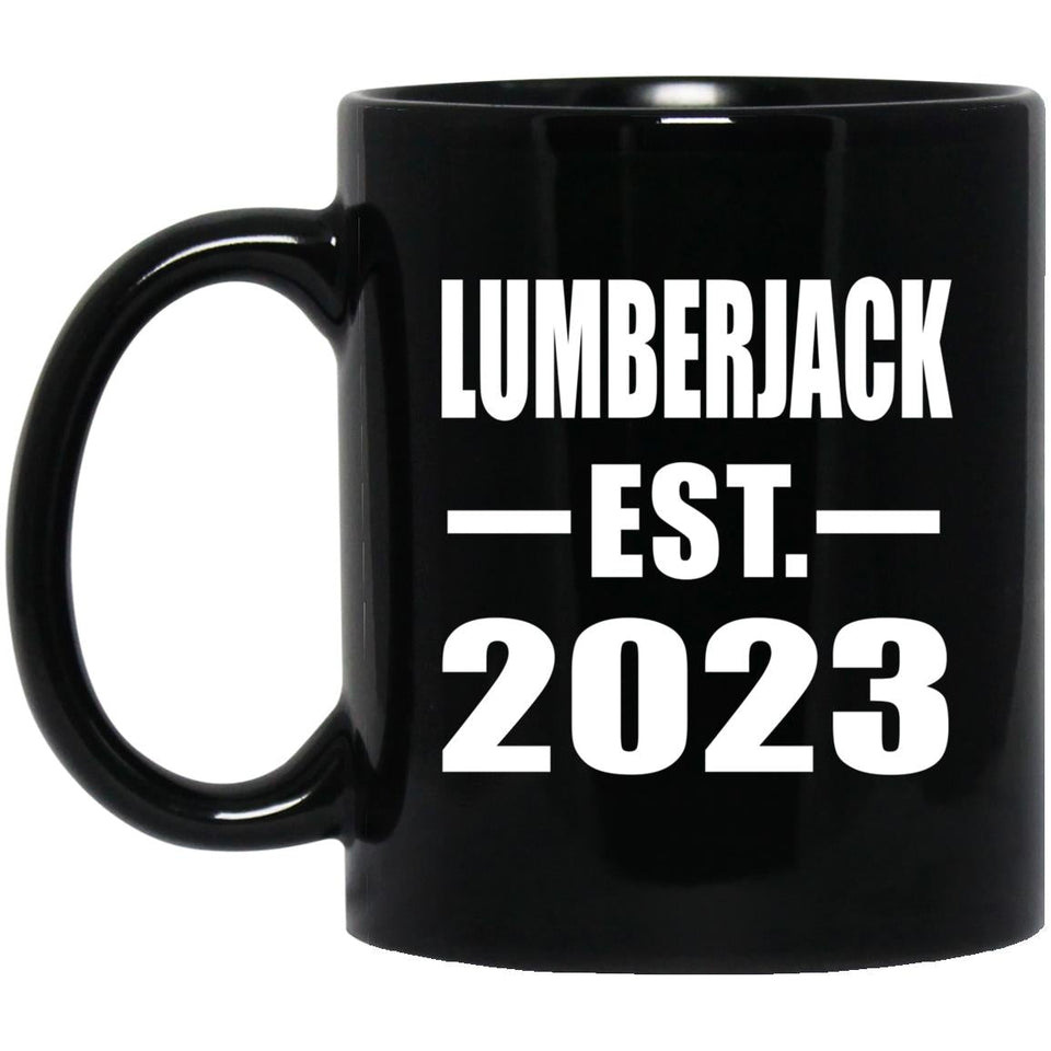 Lumberjack Established EST. 2023 - 11oz Coffee Mug Black