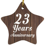 23rd Anniversary 23 Years Anniversary - Star Ornament D