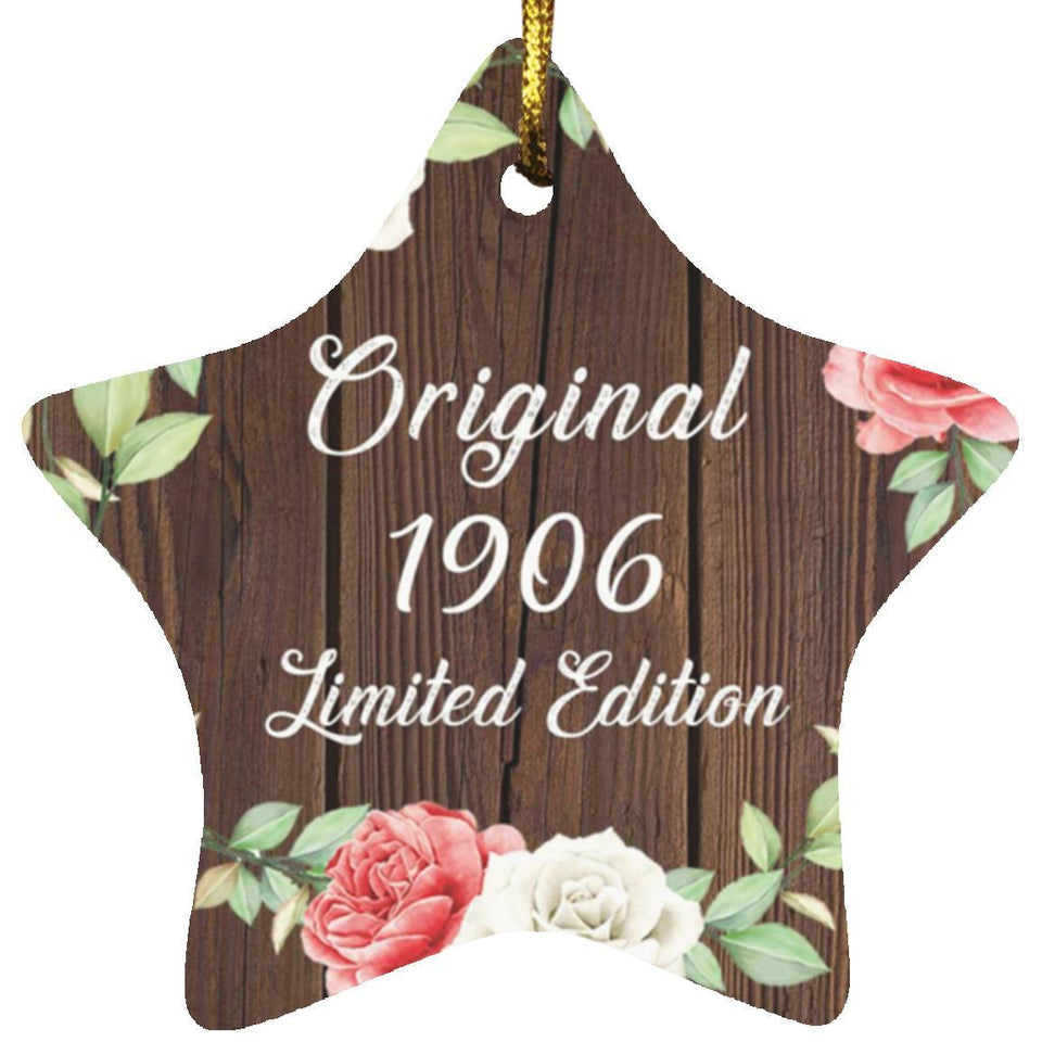 118th Birthday Original 1906 Limited Edition - Star Ornament A