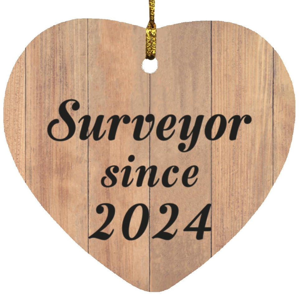 Surveyor Since 2024 - Heart Ornament C