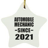 Automobile Mechanic Since 2021 - Star Ornament
