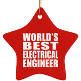 World's Best Electrical Engineer - Star Ornament