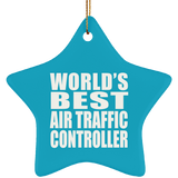World's Best Air Traffic Controller - Star Ornament