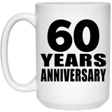 60th Anniversary 60 Years - 15 Oz Coffee Mug