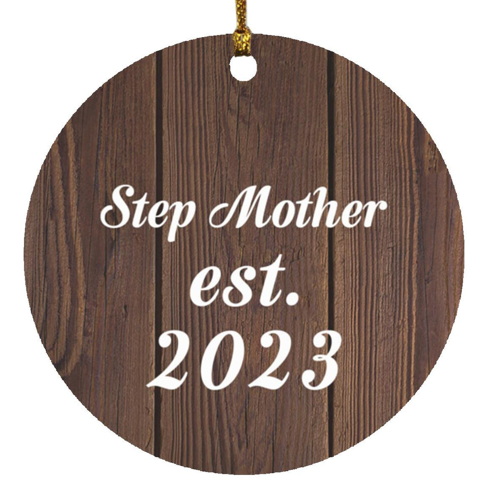 Step Mother Established EST. 2023 - Circle Ornament D