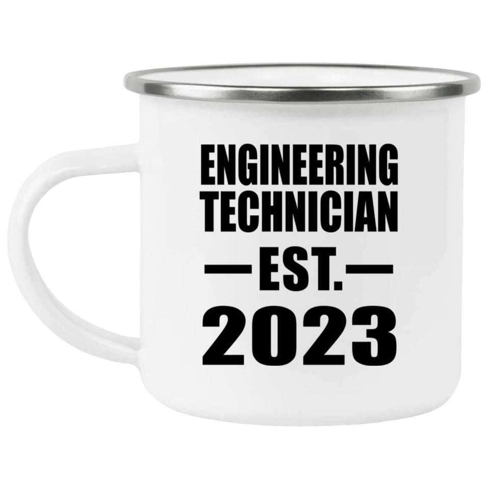 Engineering Technician Established EST. 2023 - 12oz Camping Mug