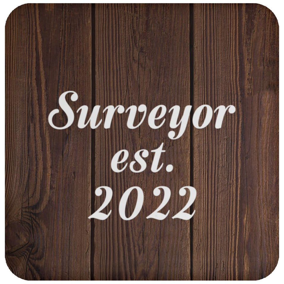 Surveyor Established Est. 2022 - Drink Coaster D