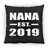 Nana Established EST. 2019 - Throw Pillow Black