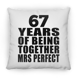 67th Anniversary 67 Years Of Being Mrs Perfect - Throw Pillow