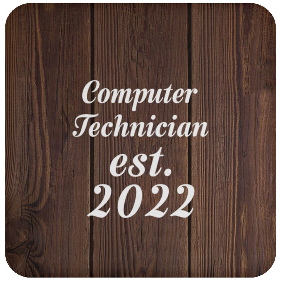 Computer Technician Established Est. 2022 - Drink Coaster D