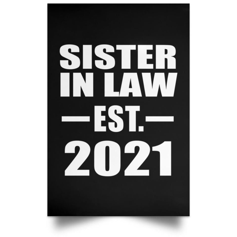 Sister In Law Established EST. 2021 - Poster Portrait