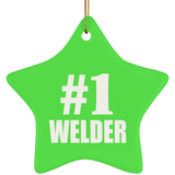 Number One #1 Welder - Star Ornament